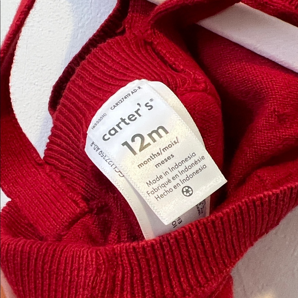 Carter’s Red Ruffled Jumper - Picture 3 of 4